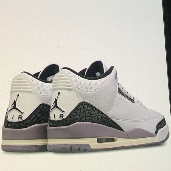 AIR JORDAN 3 RETRO CEMENT GREY NWT OG All size 7y-8.5w - Picture 2 of 11
